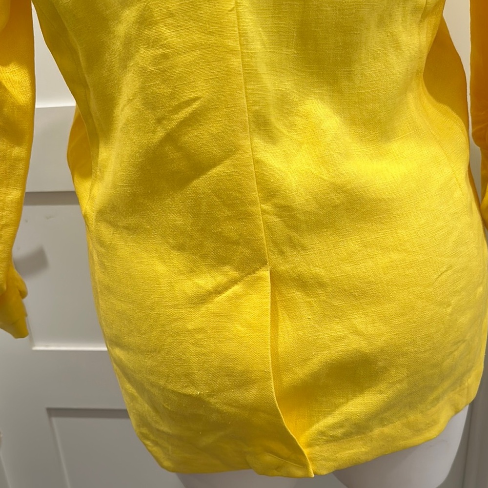 MICHAEL Michael Kors Yellow Linen Blazer - Picture 5 of 16